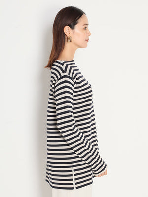 JQボーダーロングニットTOPS