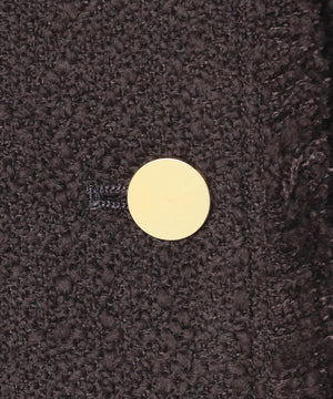 MULLIN / ウールツイードメタルボタンノーカラージャケット