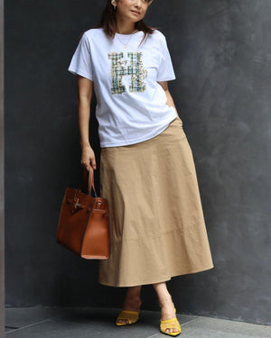 H刺繍Tシャツ