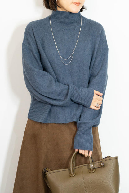 FOX混ボリュームスリーブニット