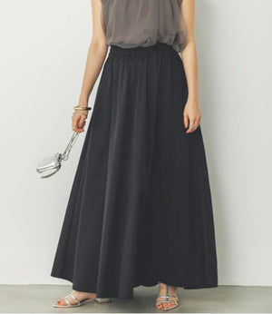 【接触冷感】ギャザーフレアスカート