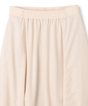 リネンレーヨン セミフレアスカート