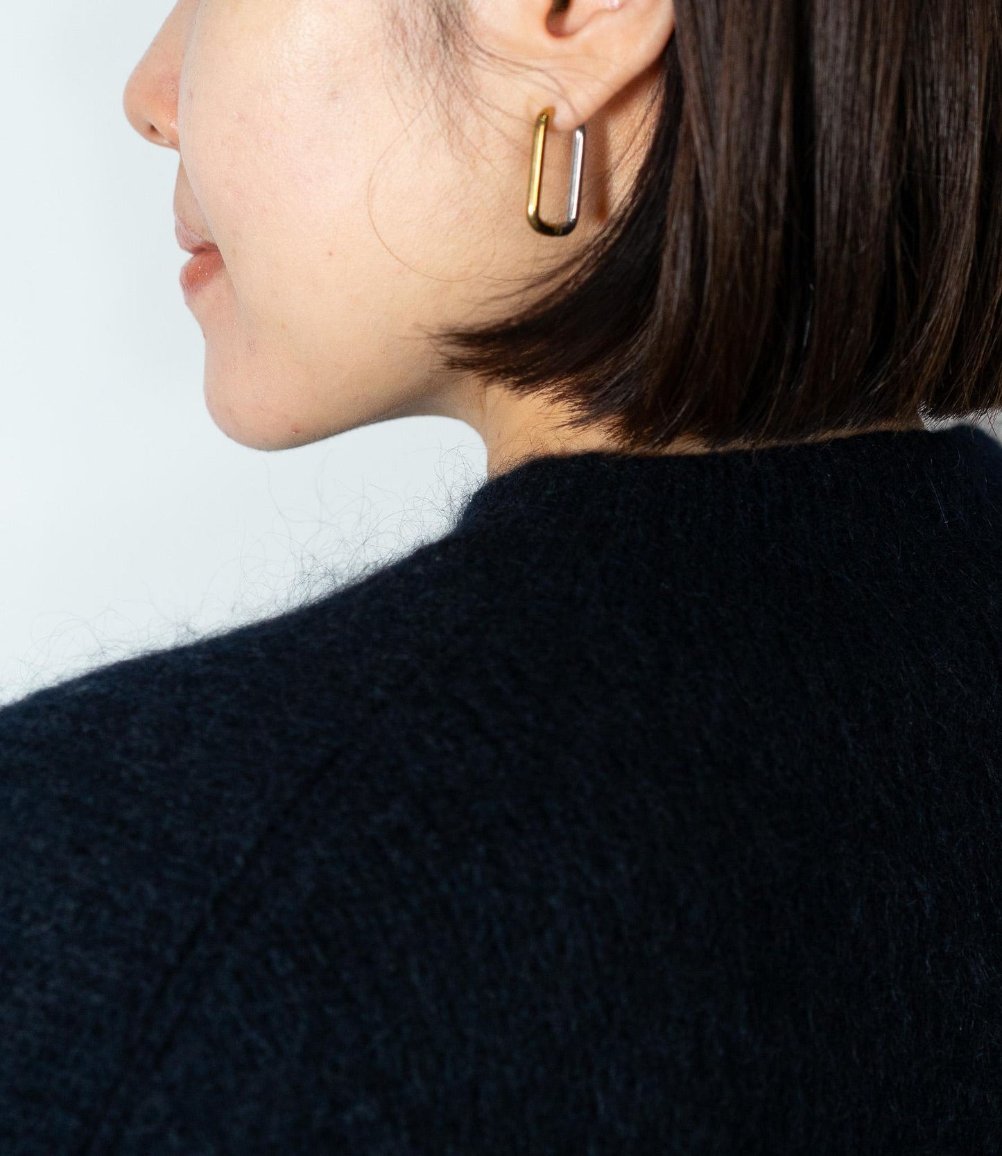 バイカラースクエアピアス