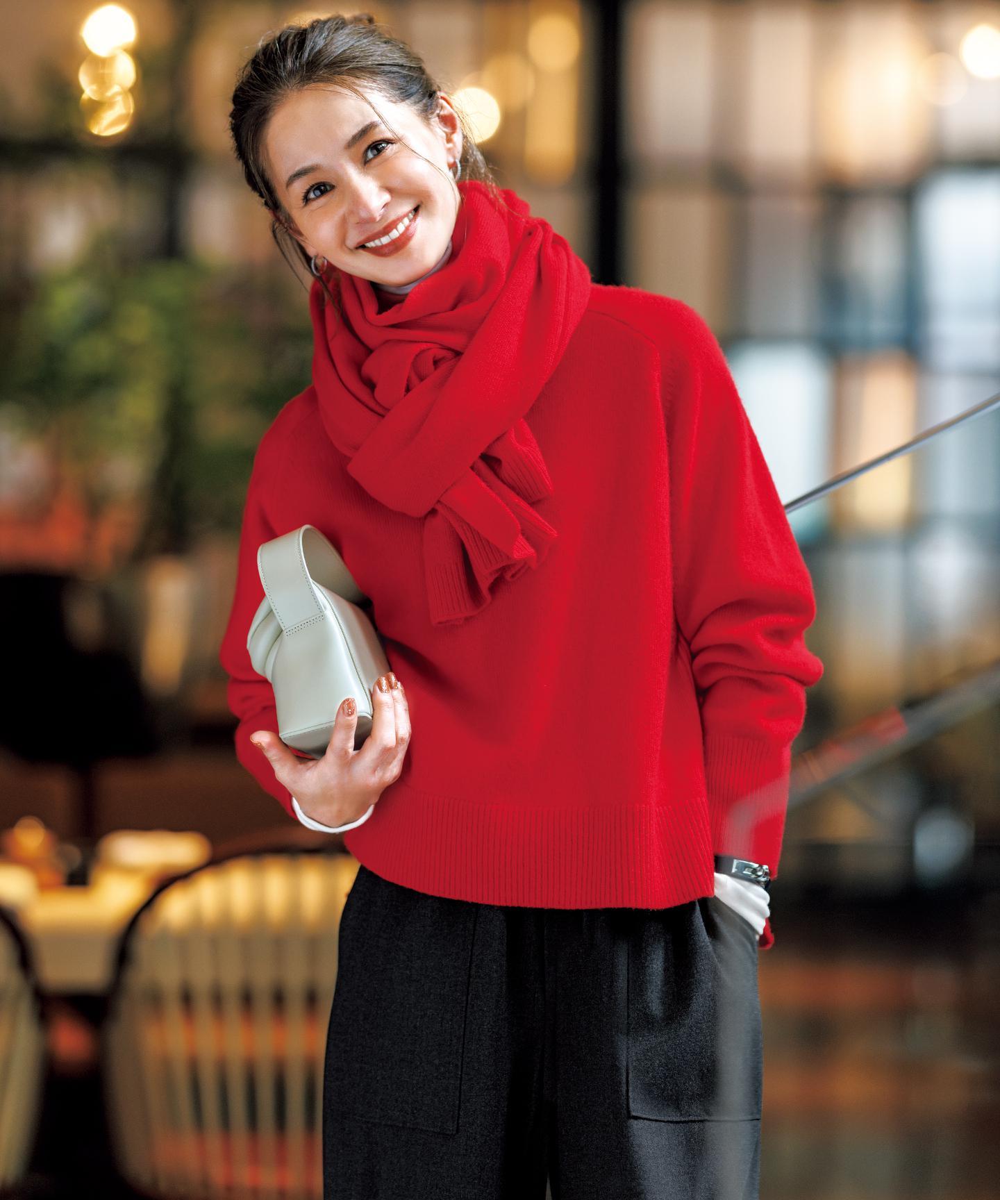 コットンカシミヤ タートルネックカットソー