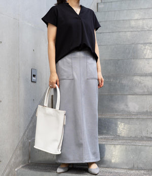 バックプリーツスキッパーカットソー