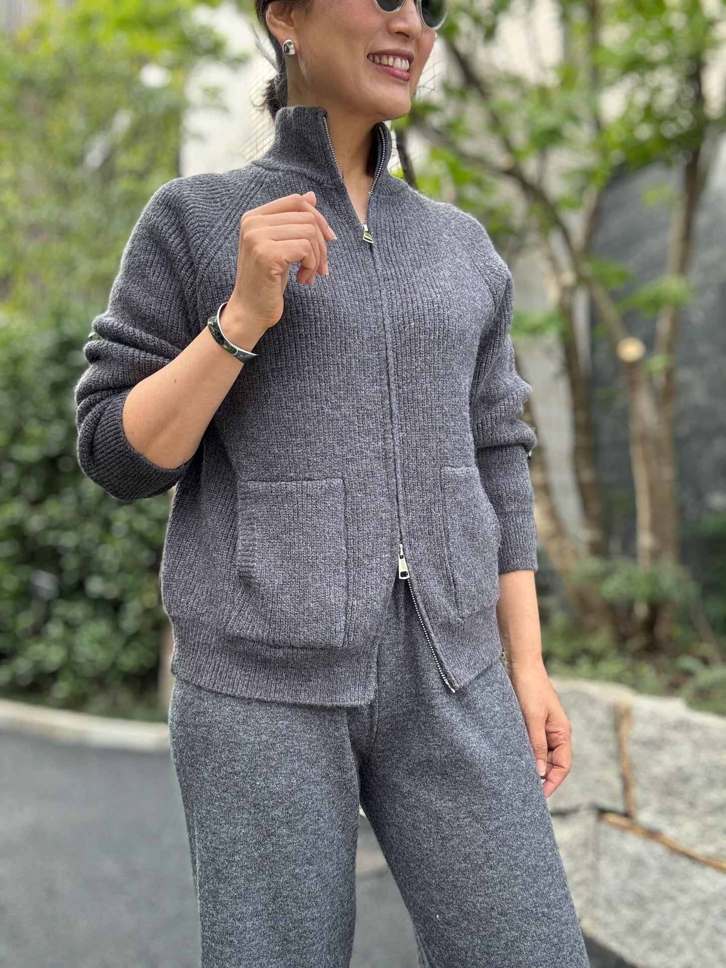 ジップニットセットアップ