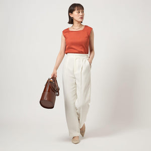 ブライトリブ フレンチスリーブ プルオーバー カットソー -制菌-