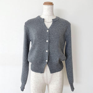 キーネックカーディガン