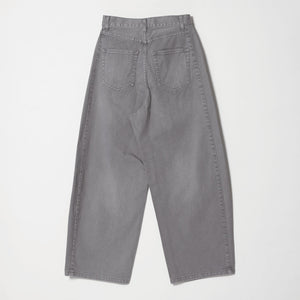 コットンデニム カーブパンツ