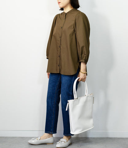 ギャザースリーブブラウス