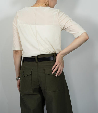 シアーベロア半袖トップス