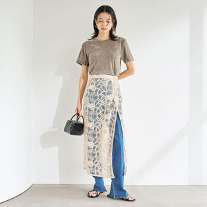 レース レイヤード スカート