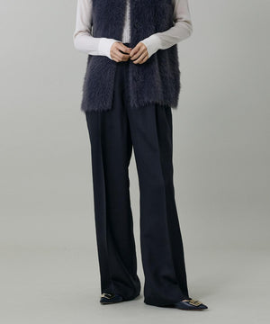 ライトカルゼ ツータックワイドパンツ