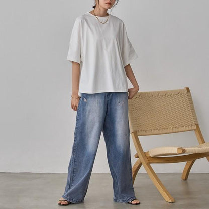バックギャザードルマンTシャツ