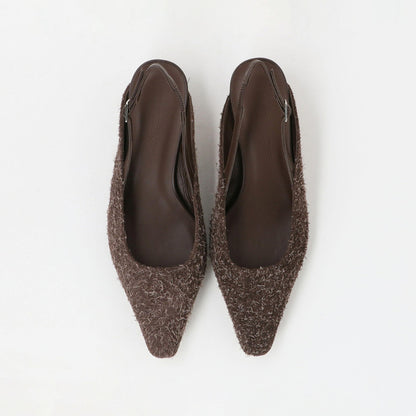 スクエアバックベルト パンプス40↓↑