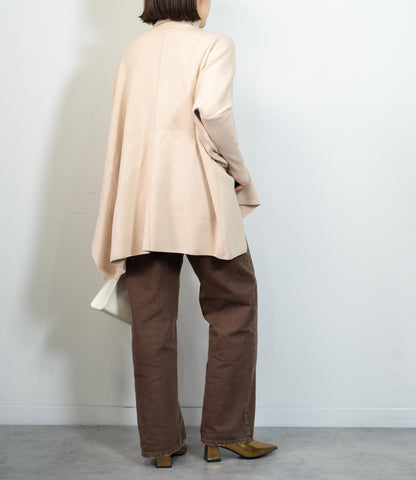 ハイネックポンチョニット