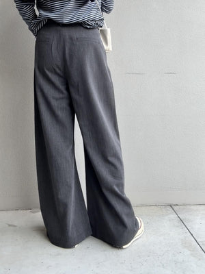 リネンワイドスラックス