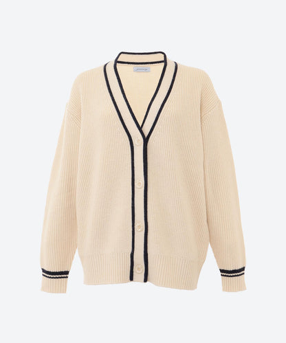 Vネックカーディガン