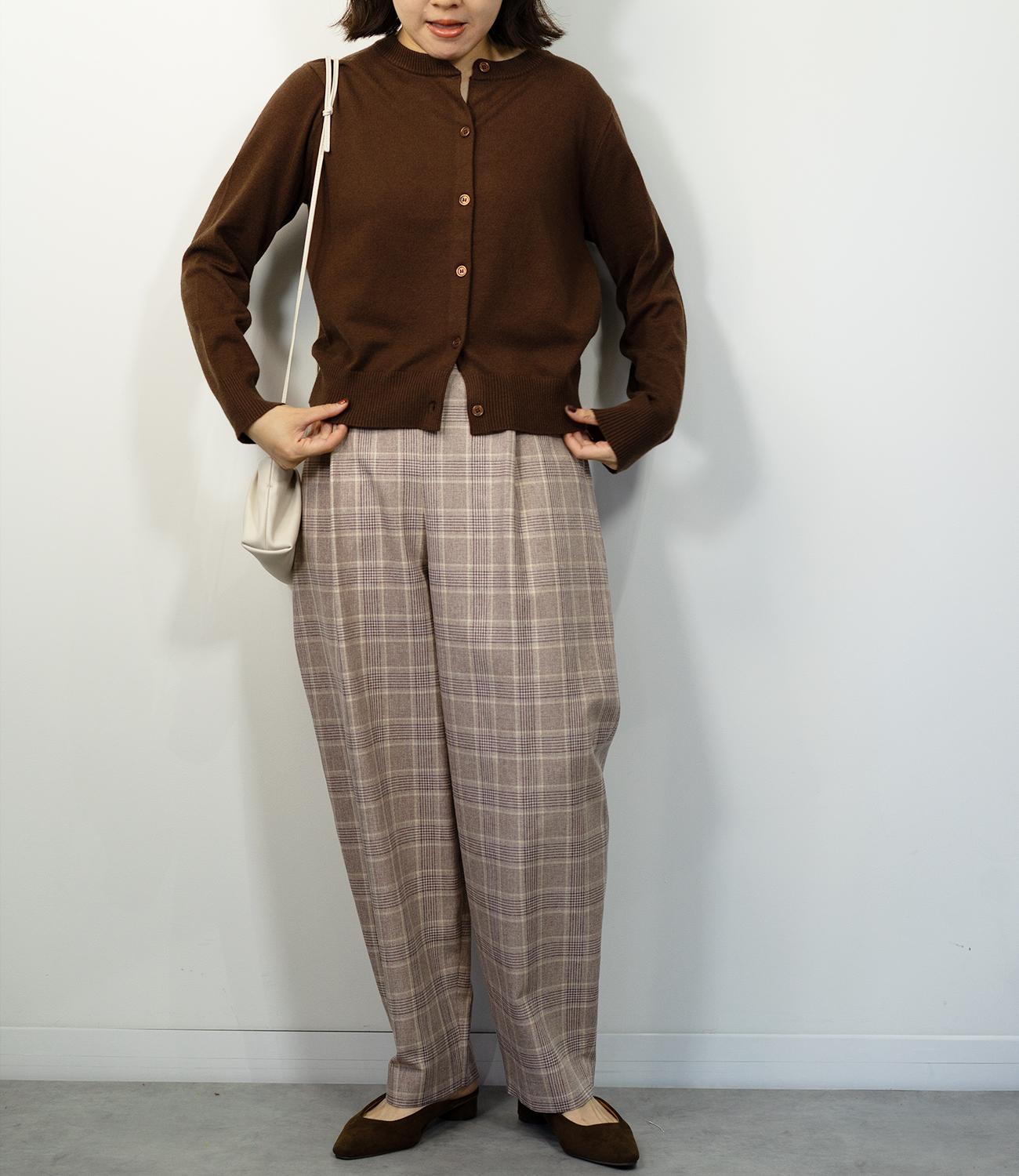 ふんわりタッチクルーネックカーディガン