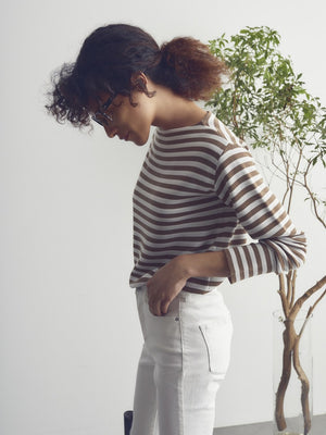 JQボーダーロングニットTOPS