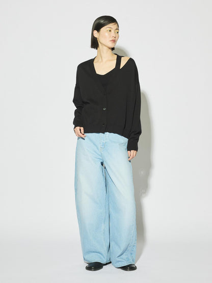 MIDIUMISOLID for Ladies バレルレッグワイドデニム