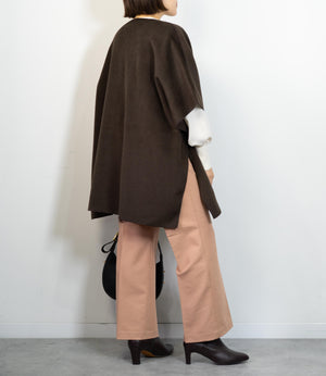 ニットパイル着流しアウター