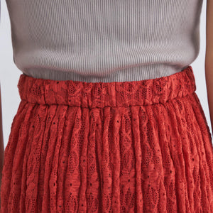 2WAY レース ロング スカート