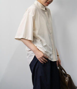 【接触冷感】バックタックオーバーシャツ