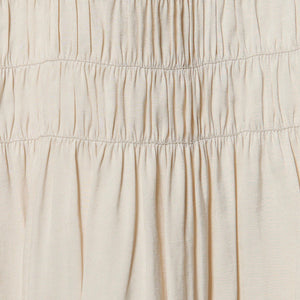 【WEB限定】シャーリング キリカエ フレアスカート