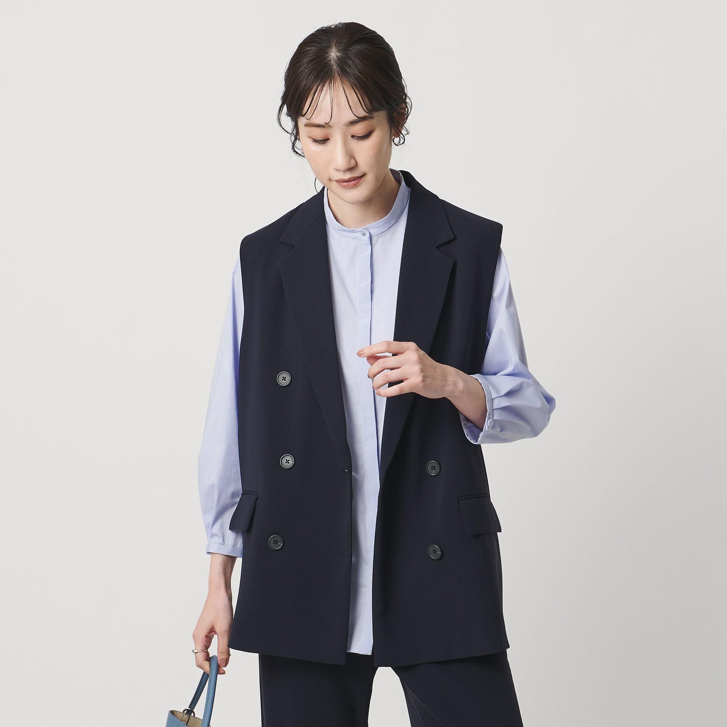 エンブロイダリー カラー シャツ ‐ウォッシャブル‐