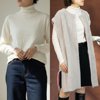 【M・Lサイズ①】スタイリストNanae監修！サイズを選べるニット＆ベスト特別セット