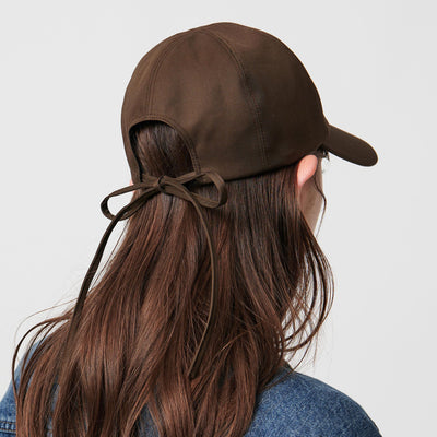 コットン バックリボン キャップ UV