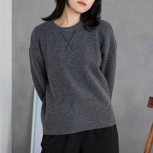 ウール混ガゼットニット