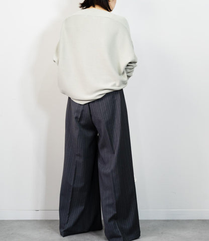 ボートネックコットンニット