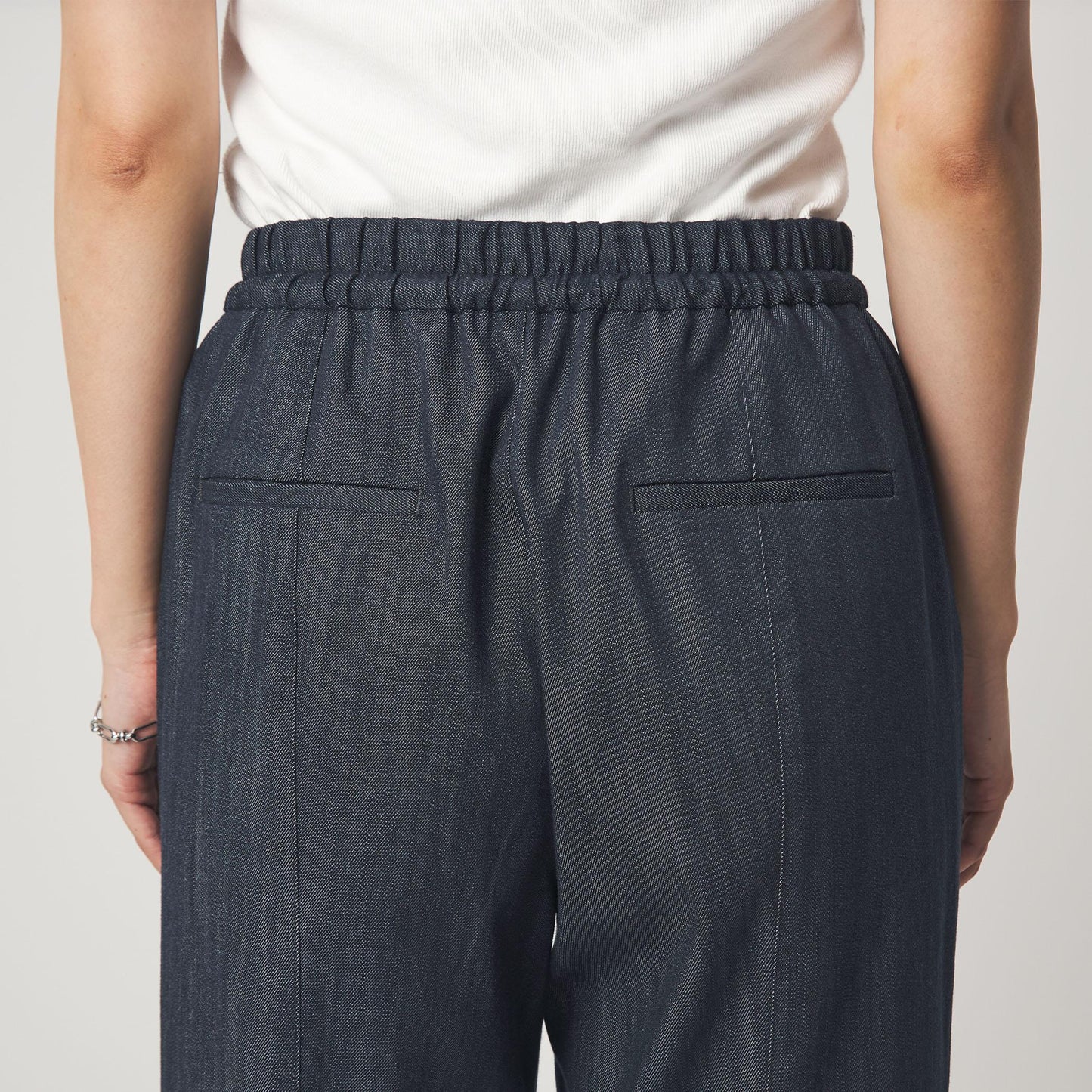 ［size SHORT/TALLあり］ニーハイフレアパンツ デニム 2 ストレッチ