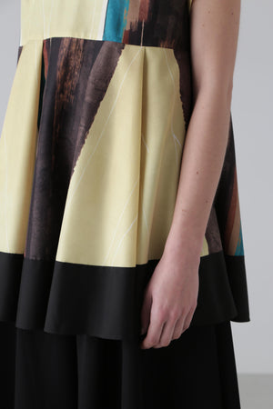 ペインティングストライププリントブラウス