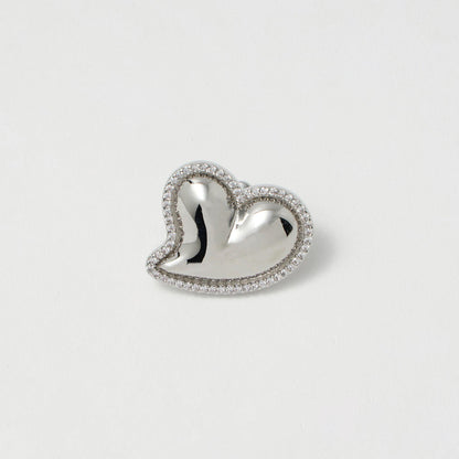 フローイング ハート ピアス