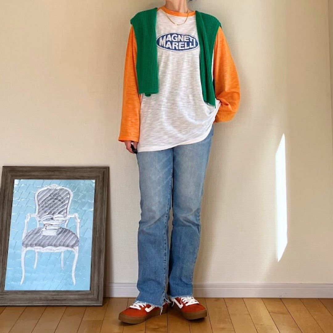 肩掛けカーデ風 2WAYニットベスト