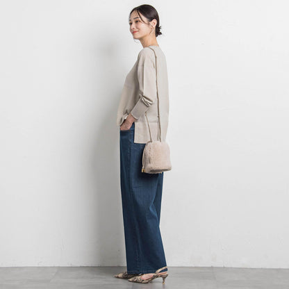 【WEB限定】【VIOLAd'ORO】ボア巾着ミニバッグ　ELMO / V-8925