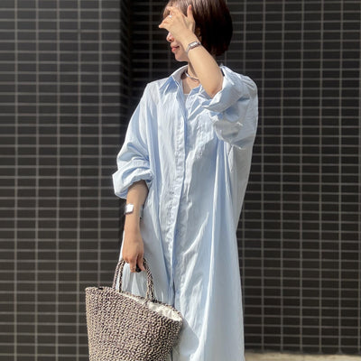 ルーズシャツワンピース