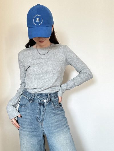 コットンリブトップス