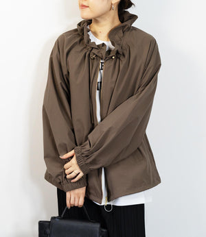 サーブルクロスフリルブルゾン