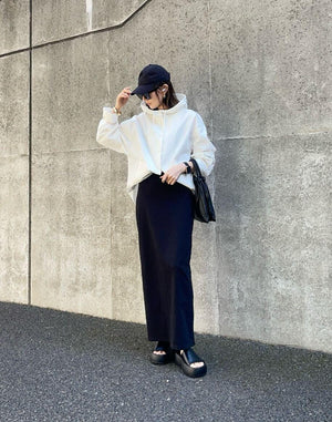 ミラーロングスカート