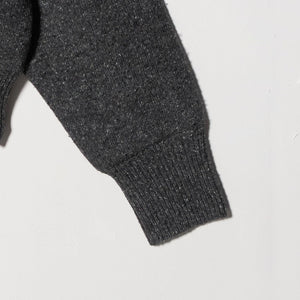 ウールブレンド シルクネップ ニットプルオーバー