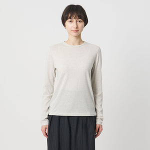 ラメ テンジク ロングスリーブ カットソー