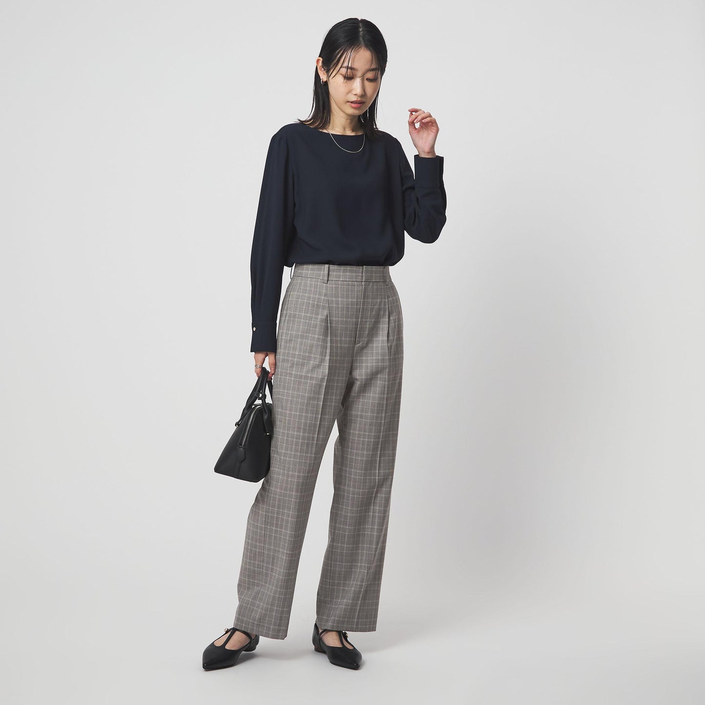 ［size SHORT/TALLあり］カチリラ ストレート パンツ ウォッシャブル ストレッチ