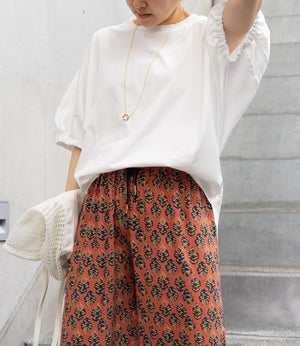 異素材ドッキングドルマンカットソー