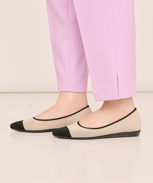 バイカラー ポインテッドパンプス