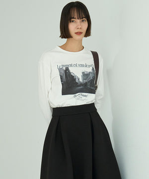 コットンスムース グラフィック ロンＴ