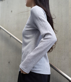 微光沢ランダムシアーカットソー